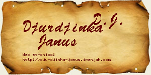 Đurđinka Janus vizit kartica